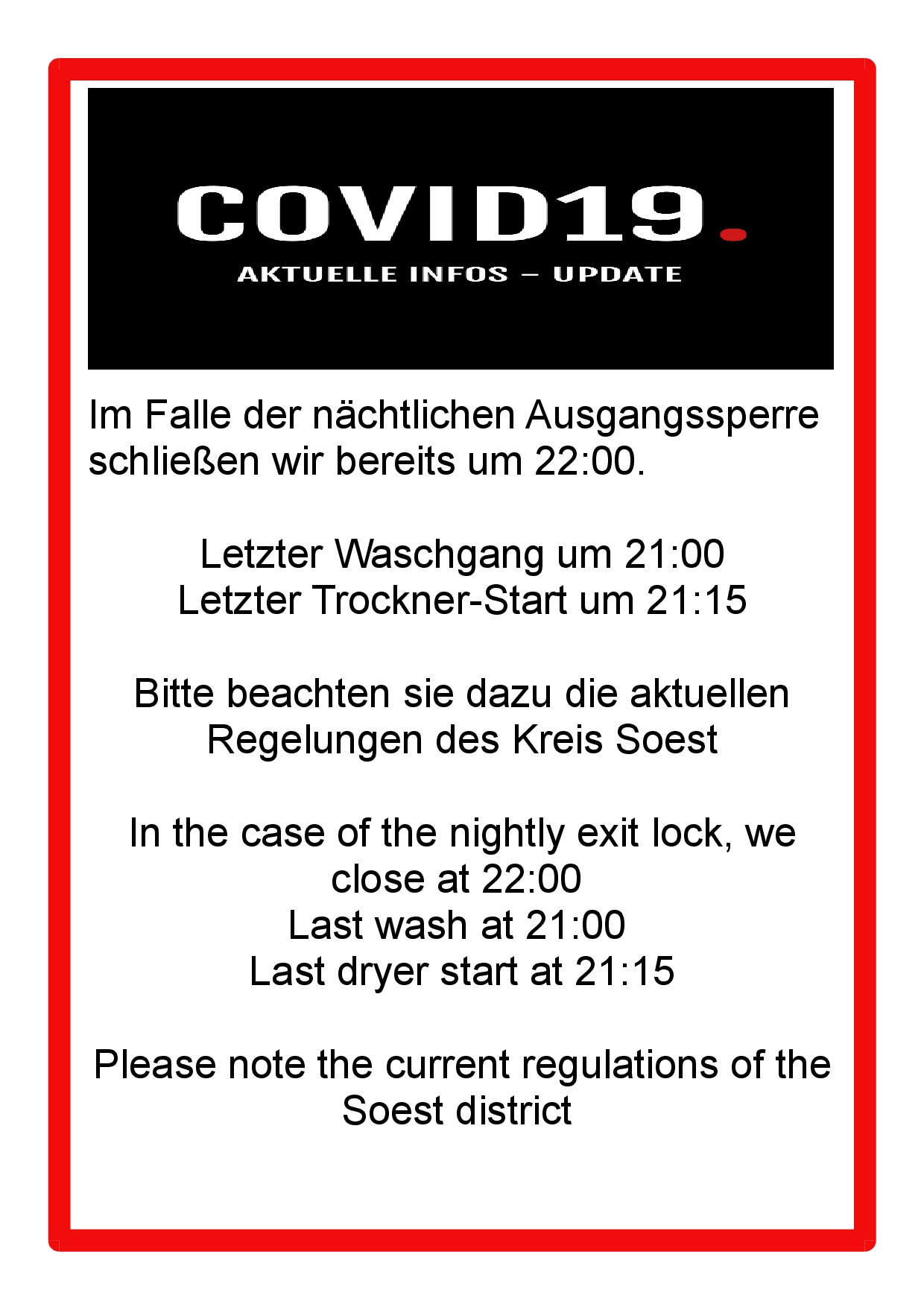 waschbar Lippstadt Sb-Waschsalon - Öffnungszeiten / Kontakt